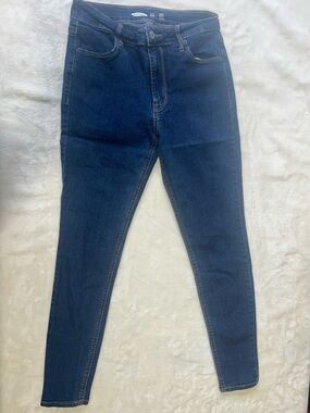 Old Navy Dark Blue Women's Super Skinny High Rise Jeans